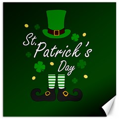 St Patricks Leprechaun Canvas 20  X 20   by Valentinaart