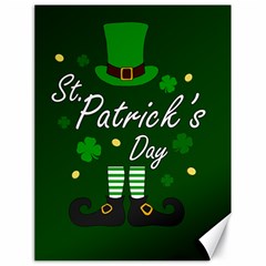 St Patricks Leprechaun Canvas 18  X 24   by Valentinaart