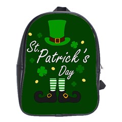 St Patricks Leprechaun School Bag (large) by Valentinaart