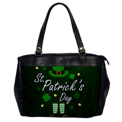 St Patricks Leprechaun Office Handbags by Valentinaart