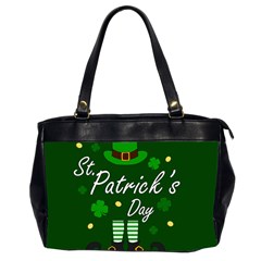 St Patricks Leprechaun Office Handbags (2 Sides)  by Valentinaart