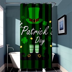 St Patricks Leprechaun Shower Curtain 36  X 72  (stall)  by Valentinaart