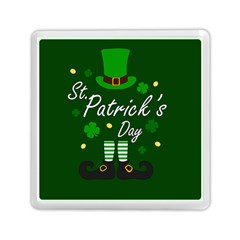 St Patricks Leprechaun Memory Card Reader (square)  by Valentinaart