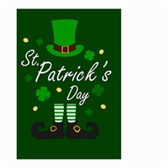 St Patricks Leprechaun Small Garden Flag (two Sides) by Valentinaart