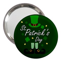 St Patricks Leprechaun 3  Handbag Mirrors by Valentinaart