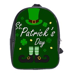 St Patricks Leprechaun School Bag (xl) by Valentinaart