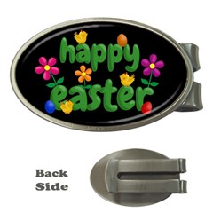 Happy Easter Money Clips (oval)  by Valentinaart