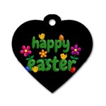 Happy Easter Dog Tag Heart (Two Sides) Front