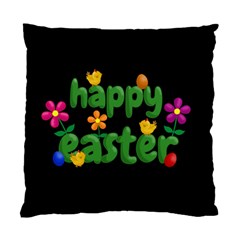 Happy Easter Standard Cushion Case (two Sides) by Valentinaart