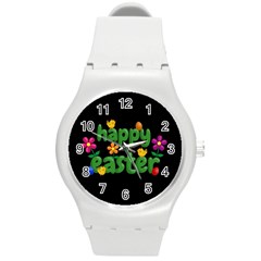 Happy Easter Round Plastic Sport Watch (m) by Valentinaart