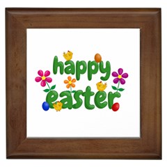 Happy Easter Framed Tiles by Valentinaart