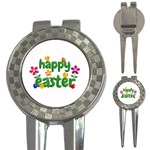 Happy Easter 3-in-1 Golf Divots Front