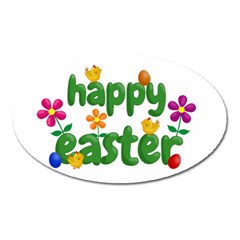 Happy Easter Oval Magnet by Valentinaart