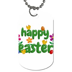 Happy Easter Dog Tag (two Sides) by Valentinaart