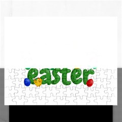 Happy Easter Rectangular Jigsaw Puzzl by Valentinaart