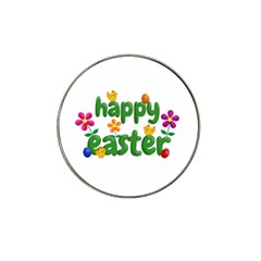 Happy Easter Hat Clip Ball Marker by Valentinaart