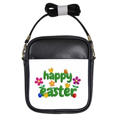 Happy Easter Girls Sling Bags by Valentinaart