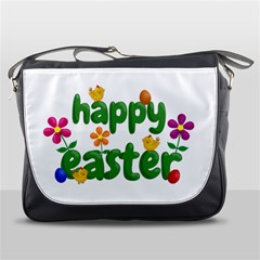 Happy Easter Messenger Bags by Valentinaart