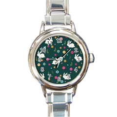 Easter bunny  Round Italian Charm Watch