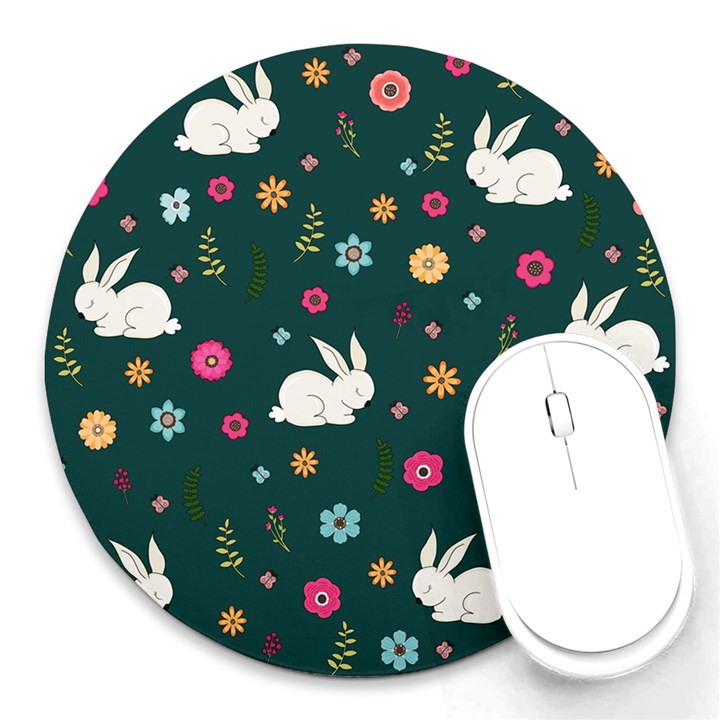 Easter bunny  Round Mousepads