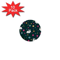 Easter bunny  1  Mini Buttons (10 pack) 