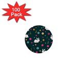 Easter bunny  1  Mini Buttons (100 pack)  Front