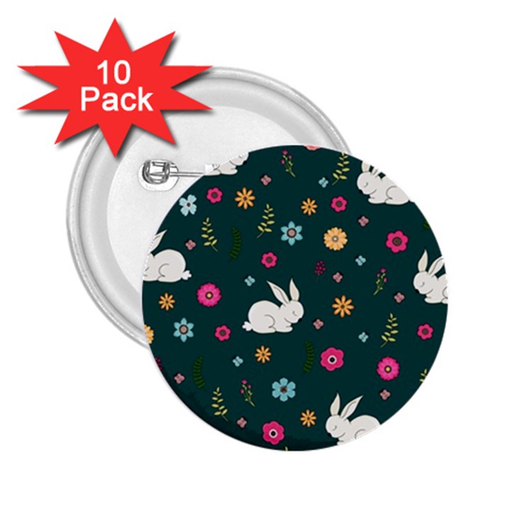 Easter bunny  2.25  Buttons (10 pack) 