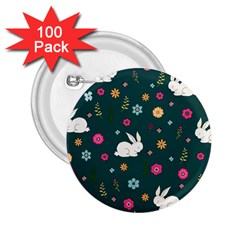 Easter bunny  2.25  Buttons (100 pack) 