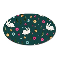 Easter Bunny  Oval Magnet by Valentinaart