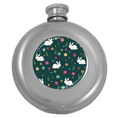 Easter bunny  Round Hip Flask (5 oz)