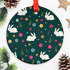 Easter bunny  Round Ornament (Two Sides)