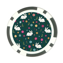 Easter Bunny  Poker Chip Card Guard by Valentinaart