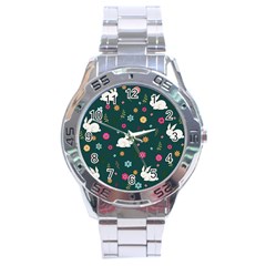 Easter Bunny  Stainless Steel Analogue Watch by Valentinaart