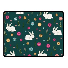 Easter bunny  Double Sided Fleece Blanket (Small) 