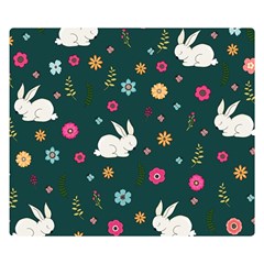 Easter bunny  Double Sided Flano Blanket (Small) 