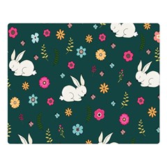 Easter bunny  Double Sided Flano Blanket (Large) 