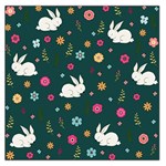 Easter bunny  Large Satin Scarf (Square) Front