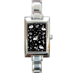 Easter Bunny  Rectangle Italian Charm Watch by Valentinaart