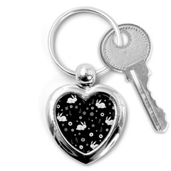 Easter Bunny  Key Chains (heart)  by Valentinaart