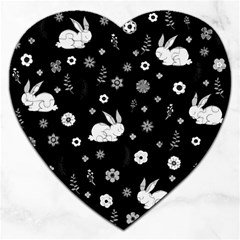 Easter Bunny  Jigsaw Puzzle (heart) by Valentinaart