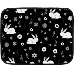 Easter Bunny  Double Sided Fleece Blanket (mini)  by Valentinaart