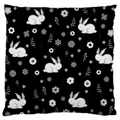 Easter Bunny  Large Flano Cushion Case (one Side) by Valentinaart