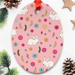 Easter bunny  Ornament (Oval)