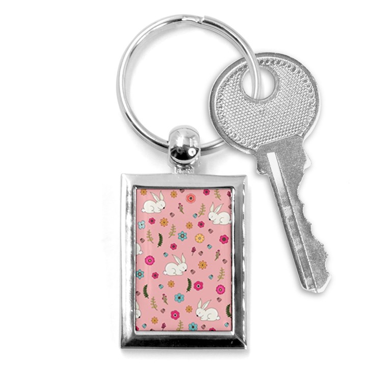 Easter bunny  Key Chains (Rectangle) 