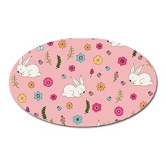 Easter Bunny  Oval Magnet by Valentinaart