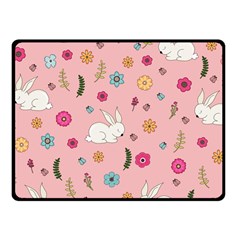 Easter bunny  Fleece Blanket (Small)