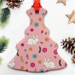 Easter bunny  Christmas Tree Ornament (Two Sides)