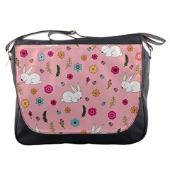 Easter Bunny  Messenger Bags by Valentinaart