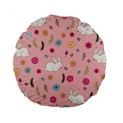 Easter bunny  Standard 15  Premium Round Cushions