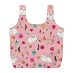 Easter Bunny  Full Print Recycle Bags (l)  by Valentinaart